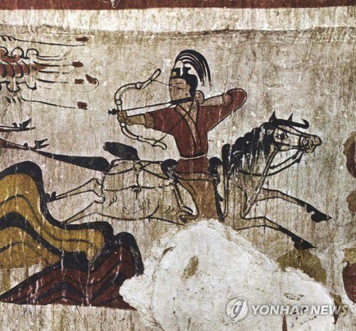 고구려 무용총의 기마사냥 벽화[창비 제공. 연합뉴스 자료사진]