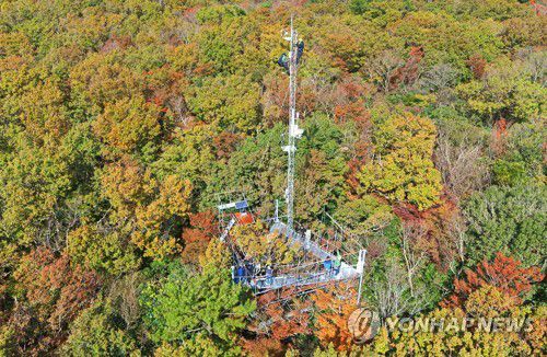 서귀포시험림 산림 미세먼지 측정넷