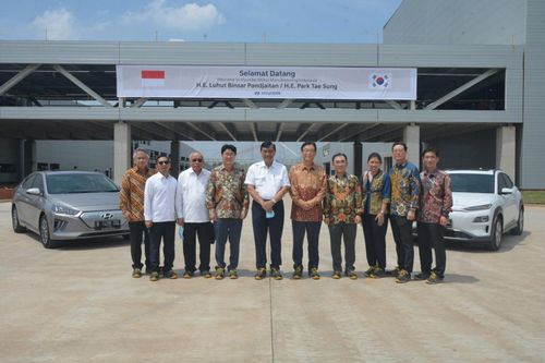 현대차 인도네시아 공장 건설 60% 진행…루훗 장관 방문[현대차 인도네시아법인 제공=연합뉴스]