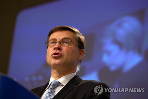 발디스 돔브로우스키스 유럽연합(EU) 부집행위원장 [AFP=연합뉴스]