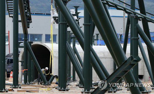 점차 모습 갖추는 레고랜드[촬영 양지웅]