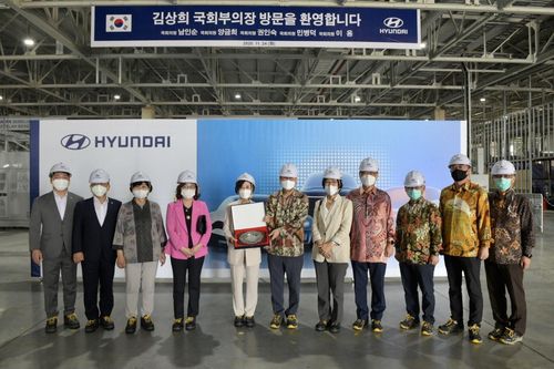 김상희 부의장, 현대차 인도네시아 공장 건설 현장 방문[현대차 인도네시아 법인 제공]