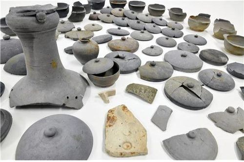 궁녀사 구간 집수시설 출토 유물[국립부여문화재연구소 제공. 재판매 및 DB 금지]