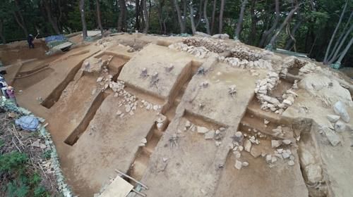 남원 청계고분군에서 확인된 가야 고총고분[국립나주문화재연구소 제공]