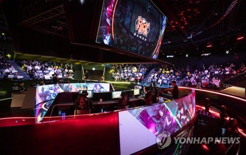 '리그 오브 레전드' e스포츠 대회 현장 모습[라이엇게임즈 제공. 재판매 및 DB 금지]