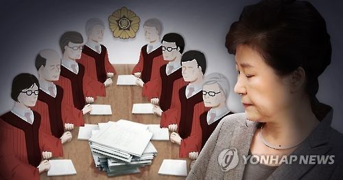 박 대통령 탄핵 심판 헌재 재판관 비공개 평의 (PG)[제작 최자윤] 일러스트