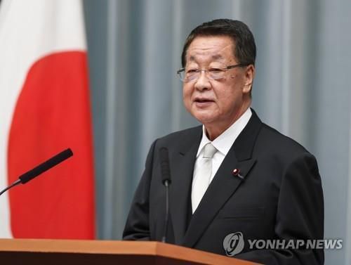 요시카와 다카모리 전 일본 농림수산상[EPA=연합뉴스 자료사진]