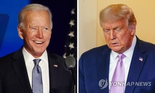 바이든 당선인과 트럼프 대통령 [EPA=연합뉴스]