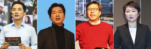 박민식·박성훈·박형준·이언주, 부산시장 경선 진출(서울=연합뉴스) 국민의힘 부산시장 본경선에 박민식(왼쪽부터), 박성훈, 박형준, 이언주 예비후보가 진출했다.  2021.2.5   [연합뉴스 자료사진] photo@yna.co.kr