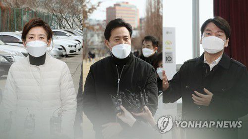 나경원은 강남오세훈은 강북으로…안철수는 '코로나' (CG)[연합뉴스TV 제공]