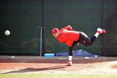 불펜투구 하는 김광현[연합뉴스 자료사진]