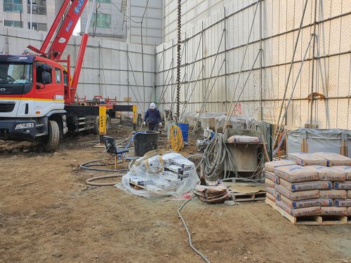 동작구의 한 공사현장[촬영 이미령]