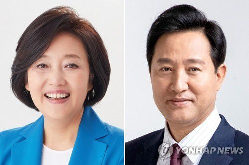 (왼쪽부터) 박영선 - 오세훈[중앙선거관리위원회 제공. 재판매 및 DB 금지]
