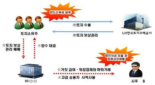 개발지역 부동산거래 탈세혐의 사례 개요[국세청 제공. DB 및 재판매 금지]