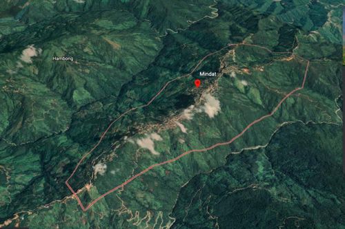 마궤 지역과 인접한 친주의 민닷 지역[미얀마 나우 캡처. 재판매 및 DB 금지]