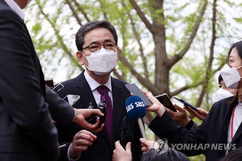 곽상도 의원, 공수처 항의 방문[연합뉴스 자료사진]