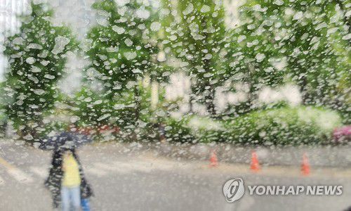 황사비 조심[연합뉴스 자료사진]