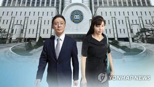안태근 전 검사장과 서지현 검사 (CG)[연합뉴스TV 제공]
