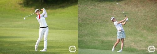 두산 매치 결승에서 대결하는 박민지(왼쪽)와 박주영.[KLPGA 제공. 재판매 및 DB 금지]