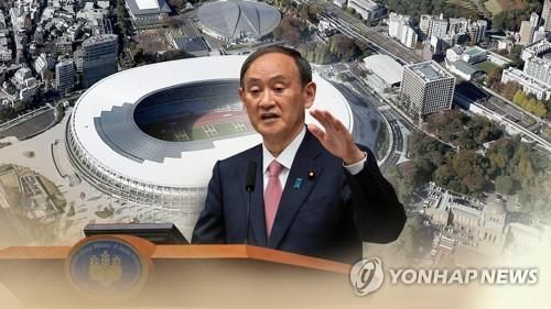 도쿄올림픽 개최냐 취소냐…日 스가정권 '진퇴양난'(CG). [연합뉴스TV 제공]