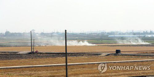 보릿대 불법 소각[촬영 백도인]