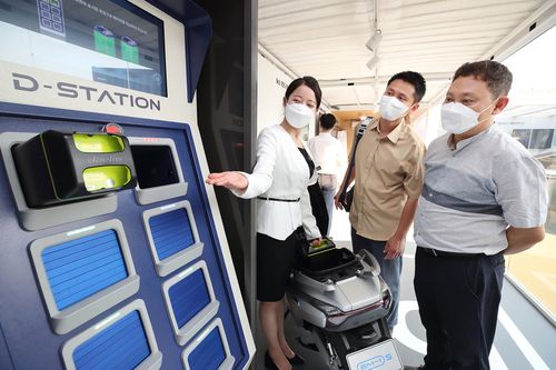 EV이륜차 플랫폼 체험[KT 제공. 재판매 및 DB 금지]