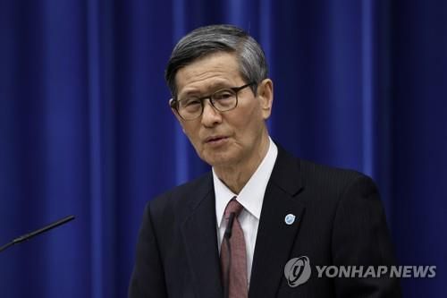 오미 시게루 분과회 회장[도쿄 EPA=연합뉴스 자료사진]