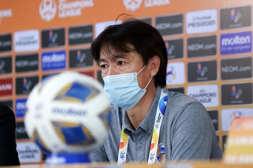 기자회견 하는 울산 홍명보 감독.[한국프로축구연맹 제공. 재판매 및 DB 금지]