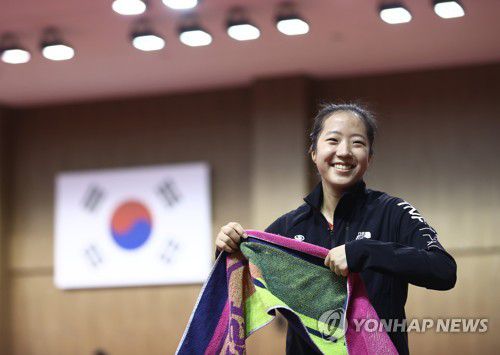 미소 짓는 신유빈[연합뉴스 자료사진]