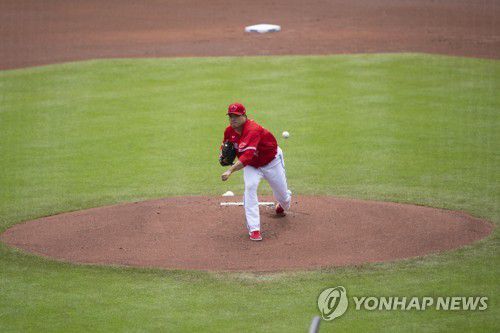 역투하는 류현진[USA 투데이/로이터=연합뉴스]