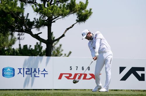 박찬호의 드라이버 티샷 모습.[KPGA 제공. 재판매 및 DB 금지]