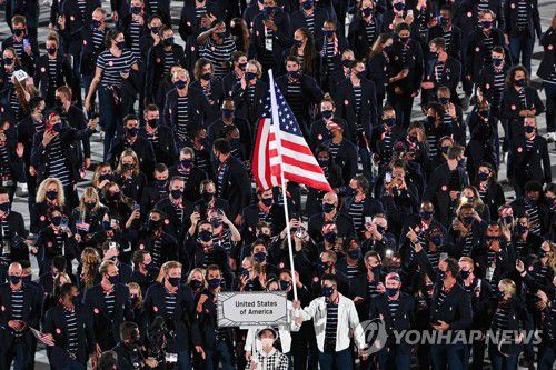 미국 선수단[AFP=연합뉴스]