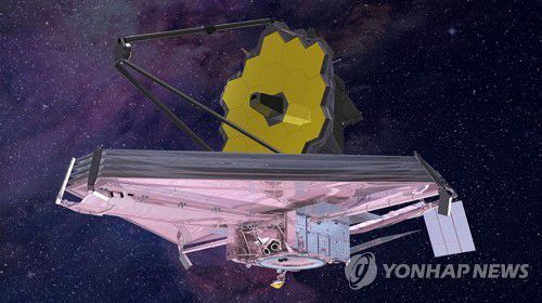 차세대 우주망원경 JWST 상상도 [노스롭 그루먼사 제공/ 재판매 및 DB 금지]