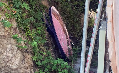 철거를 앞둔 겨울연가 촬영지 안내판[촬영 이상학]