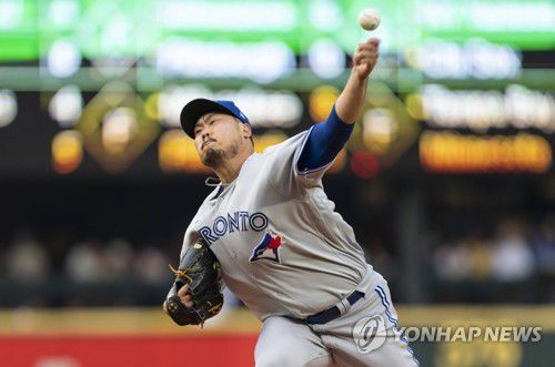 역투하는 류현진 [게티이미지/AFP=연합뉴스]