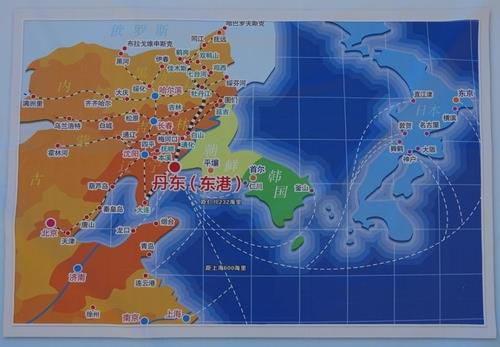 호시무역구 등을 이용한 중국 랴오닝성 단둥의 발전 구상 설명도[촬영 차병섭]