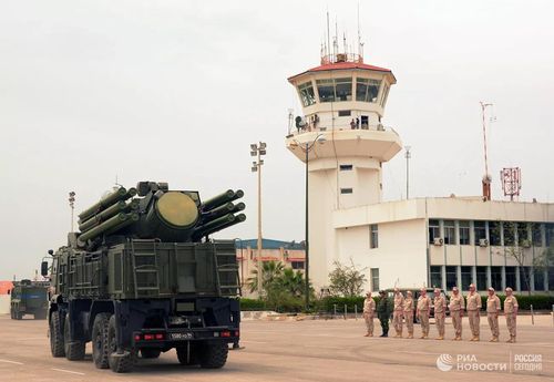 시리아 정부군을 지원하는 러시아가 임대해 사용하는 시리아 북서부 흐메이밈 공군기지. [리아노보스티=연합뉴스 자료사진]