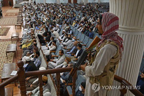 지난 8월 29일 열린 한 탈레반 행사 [AFP=연합뉴스]