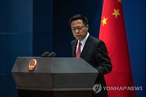 자오리젠 중국 외교부 대변인[EPA.연합뉴스. 자료사진]