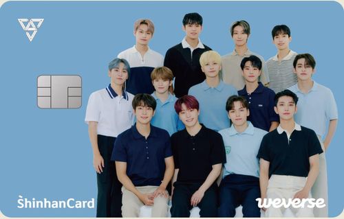위버스 신한카드, 세븐틴 포토 카드 이미지[신한카드 제공]