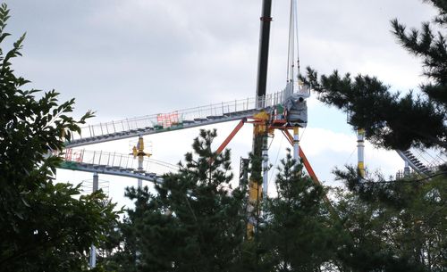 공사 중인 포항 환호공원 조형물 '클라우드'[촬영 손대성]