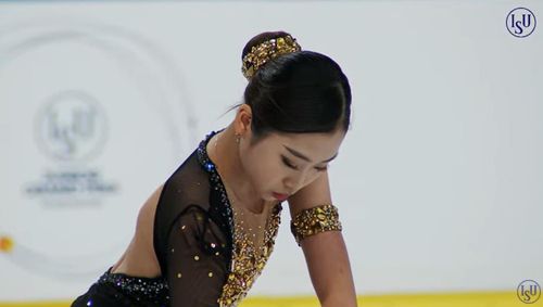 프리스케이팅 연기를 준비하는 김민채[ISU 유튜브 캡처. 재판매 및 DB 금지]