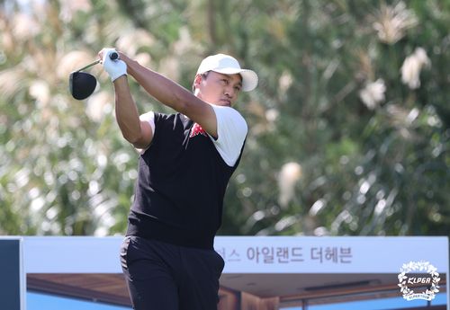 이승엽의 샷 모습. [KLPGA 제공. 재판매 및 DB 금지]