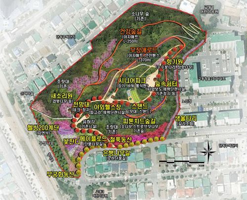 교동공원 조성 계획도[삼척시 제공.재판매 및 DB 금지]
