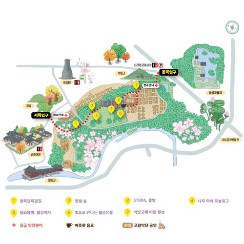 경주 월성 야간 개방 동선[국립경주문화재연구소 제공. 재판매 및 DB 금지]