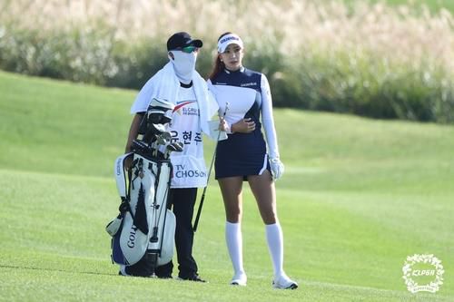 KLPGA투어 엘크루 TV조선 프로 셀러브리티에 출전한 유현주.[KLPGA 제공. 재판매 및 DB 금지]