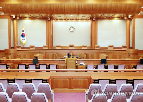 헌법재판소 대심판정[헌법재판소 제공. 재판매 및 DB 금지]