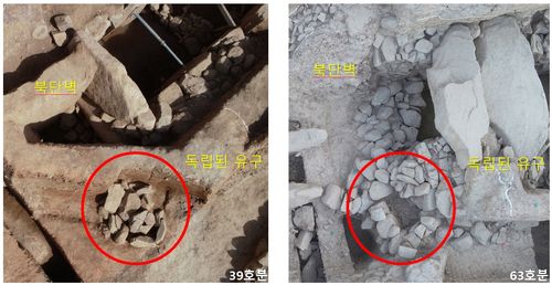 동물을 묻은 부장 공간의 위치[국립가야문화재연구소 제공. 재판매 및 DB 금지]