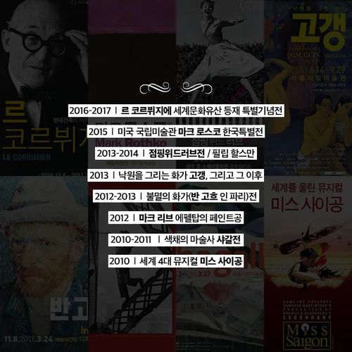 도이치모터스가 SNS에 게재한 후원 전시·공연 목록[민주당 선대위 현안대응TF 제공]