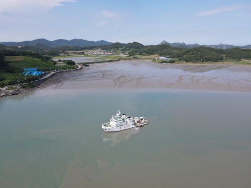 명량대첩로 해역 수중발굴 모습[국립해양문화재연구소 제공. 재판매 및 DB 금지]